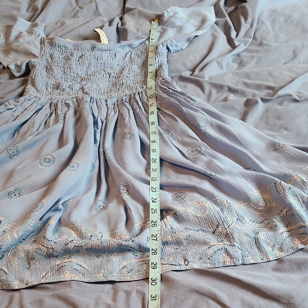 American Rag Juniors Small Blue Embroidered Women's Smocked Dress NWT - Picture 8 of 10